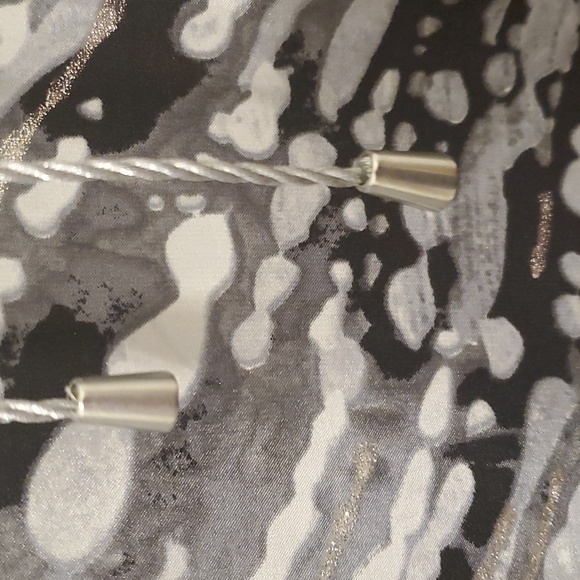 Additions by Chicos Silver, Gray and Black Tunic Size 2 - Picture 5 of 11